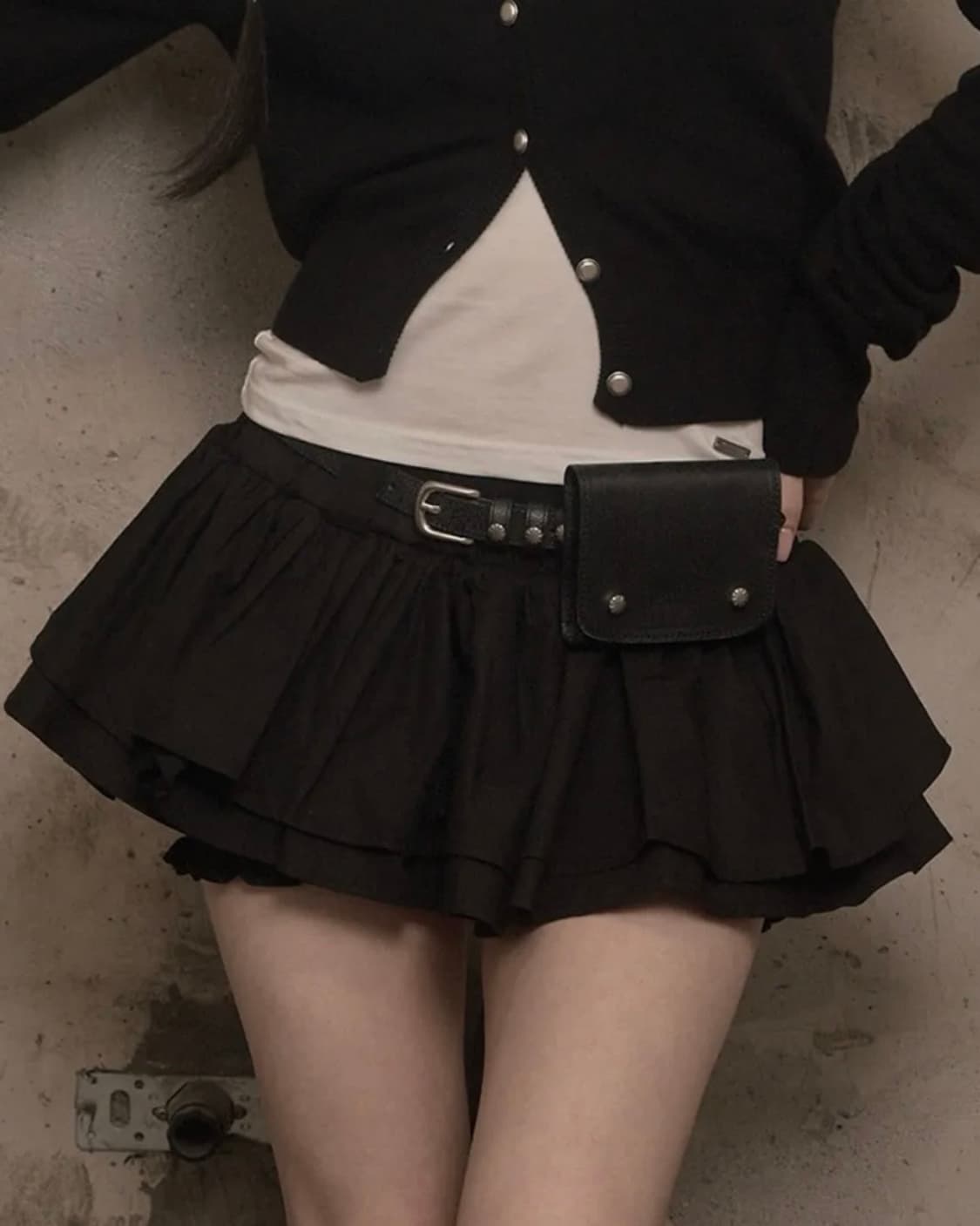 카키포인트 Cancan Skirt Pants (black) 상품이미지1