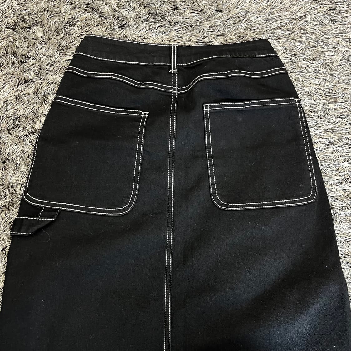 안다르 블랙진 롱 스커트 (4) 상품이미지4