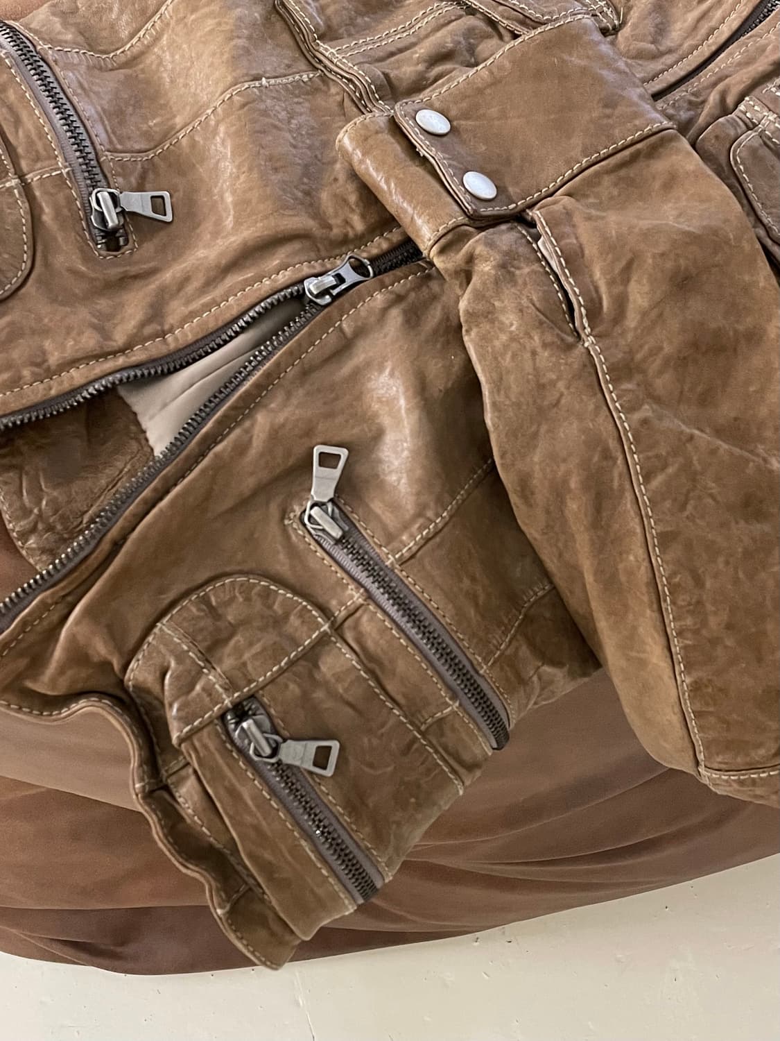 2000s Vintage lambskin 양가죽 레더자켓 상품이미지7