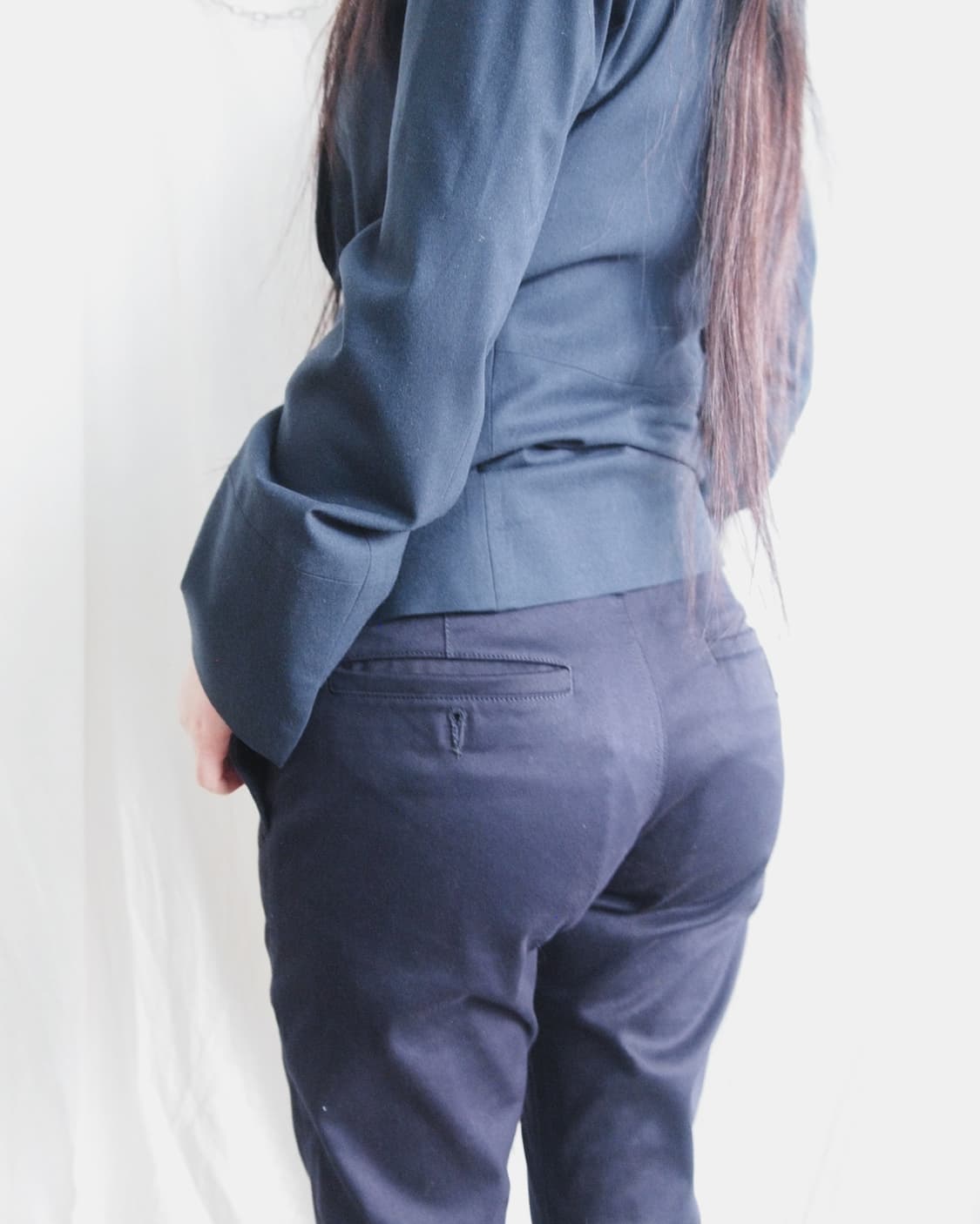 생로랑 18FW 세미 부츠컷 슬랙스 상품이미지3