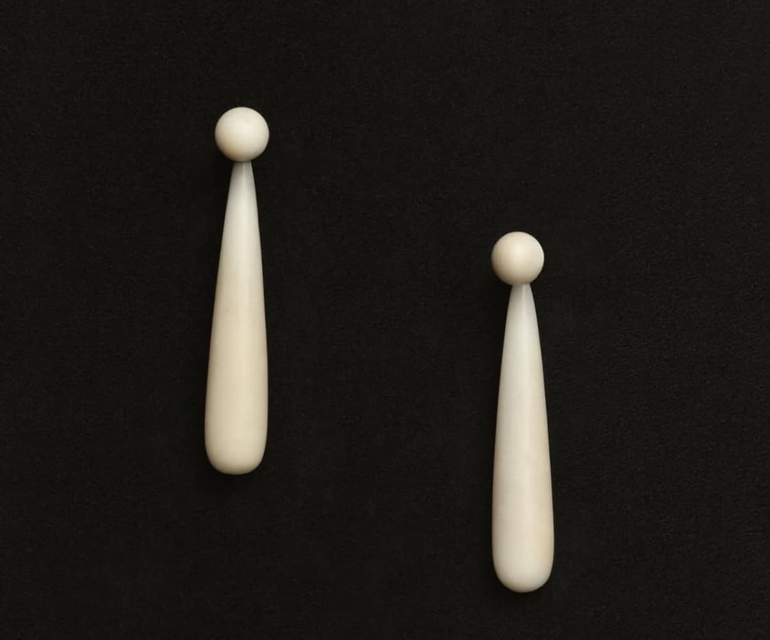 소피부하이 Small Angelika Earrings, Ivory 상품이미지2