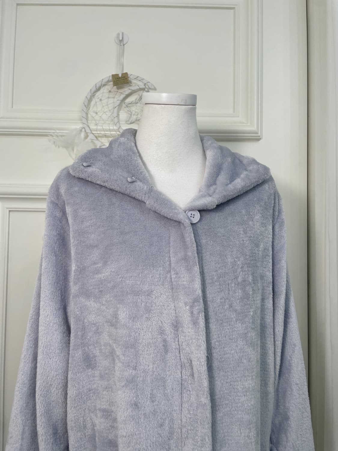 purple long pocket frill homewear 상품이미지6