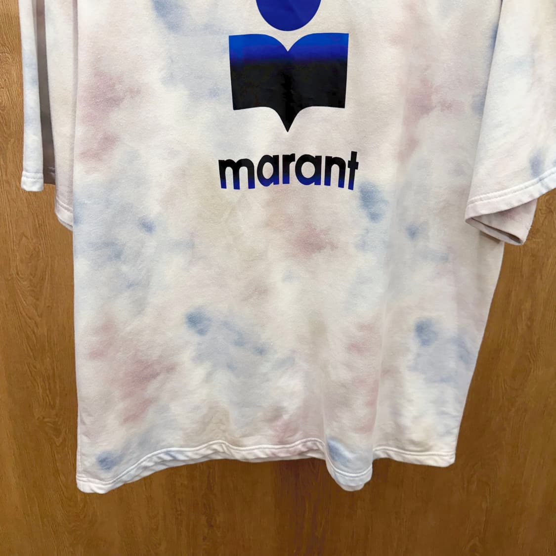 이자벨마랑 에뚜왈 라운드넥 반팔 티셔츠 타이다이 워싱 로고 프린팅 파스텔 상품이미지5