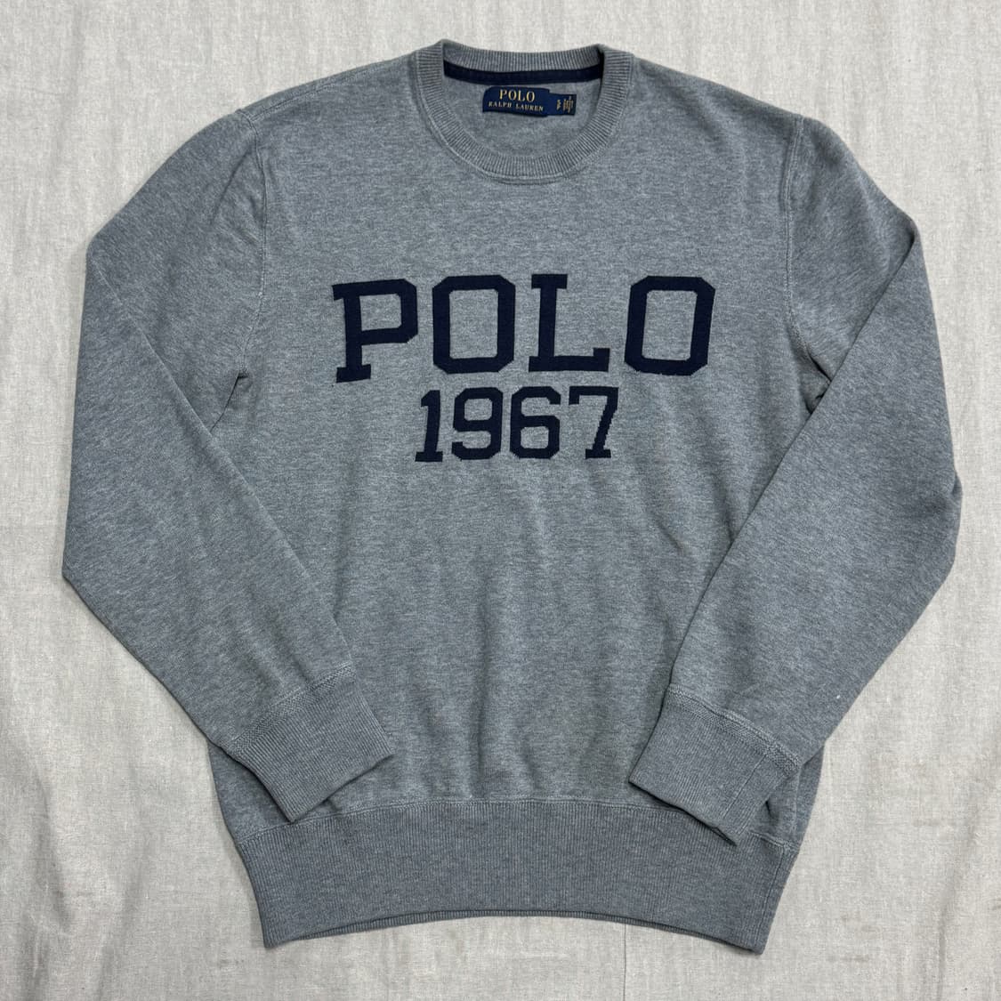 폴로랄프로렌 빅로고 그레이 이너 니트 S 상품이미지1