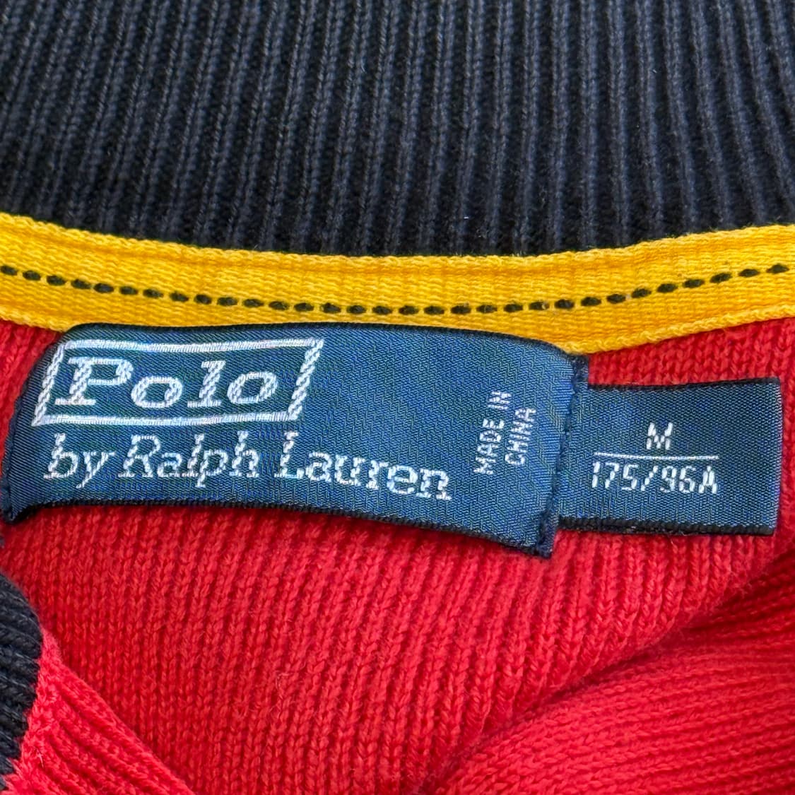 M 폴로랄프로렌 PRL1 레이싱 레드 니트 집업 상품이미지4