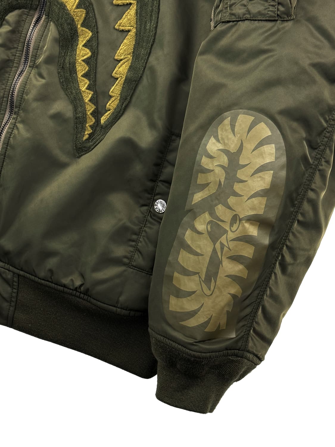 베이프 샤크 MA-1 다크 그린 상품이미지6