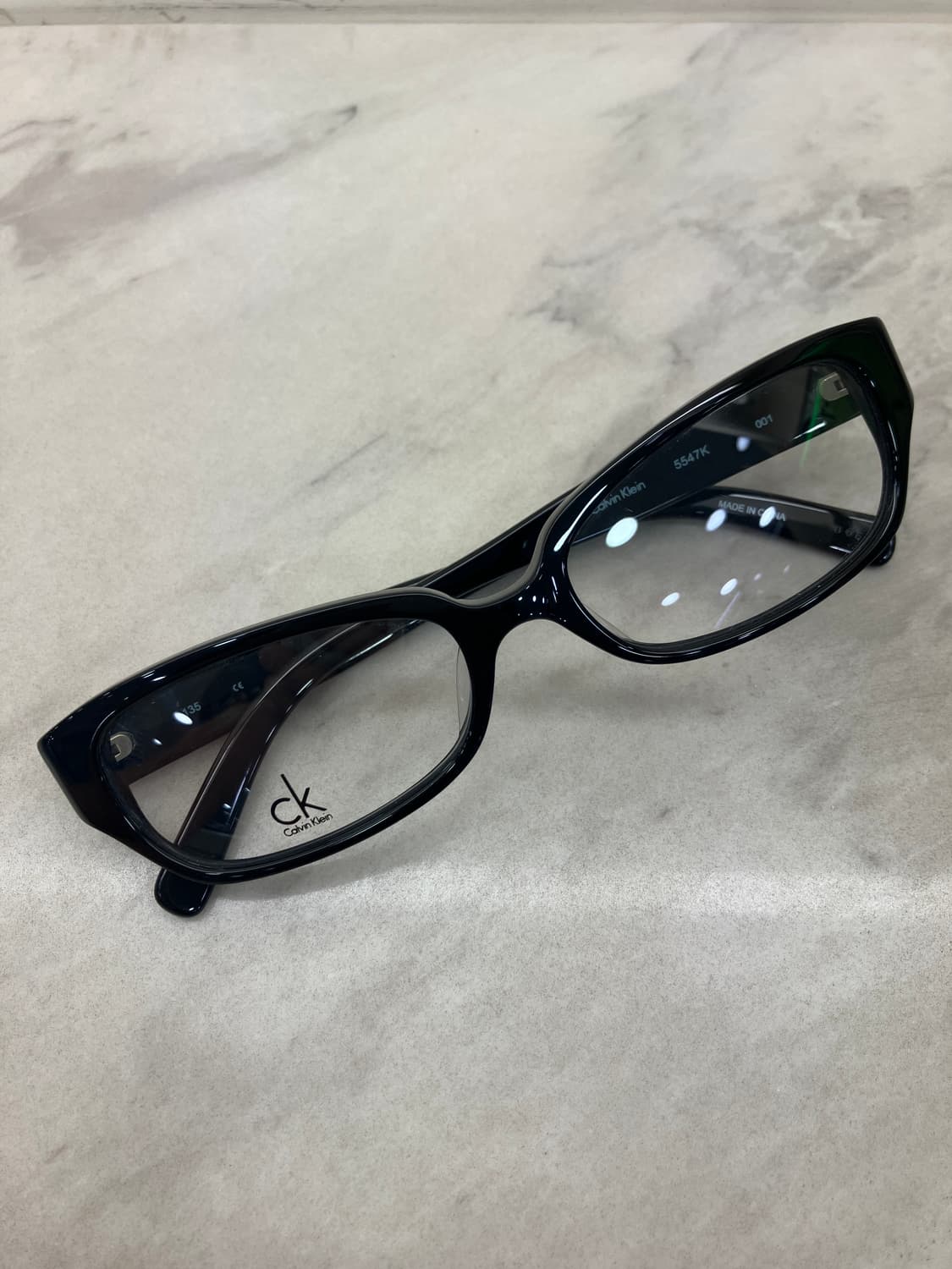 캘빈클라인 CK 블랙 소프트 스퀘어 뿔테 안경 상품이미지1