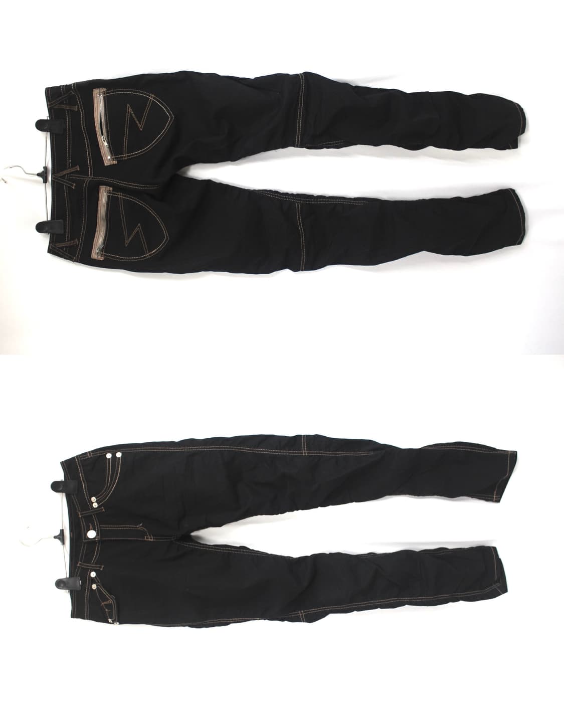 brown stitch shirring straight jean 상품이미지2