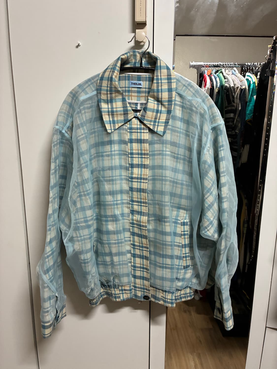 👕 THEILMA 더일마 체크 자켓 L/100 상품이미지1