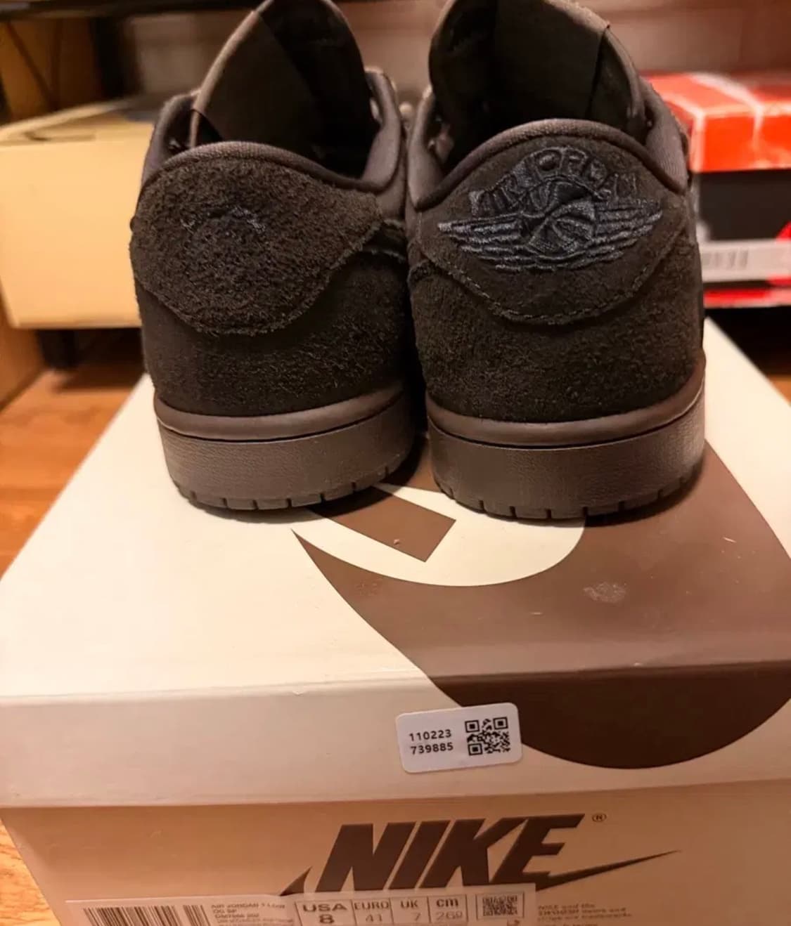 나이키 트레비스스캇 에어조던 1 벨벳브라운 상품이미지6