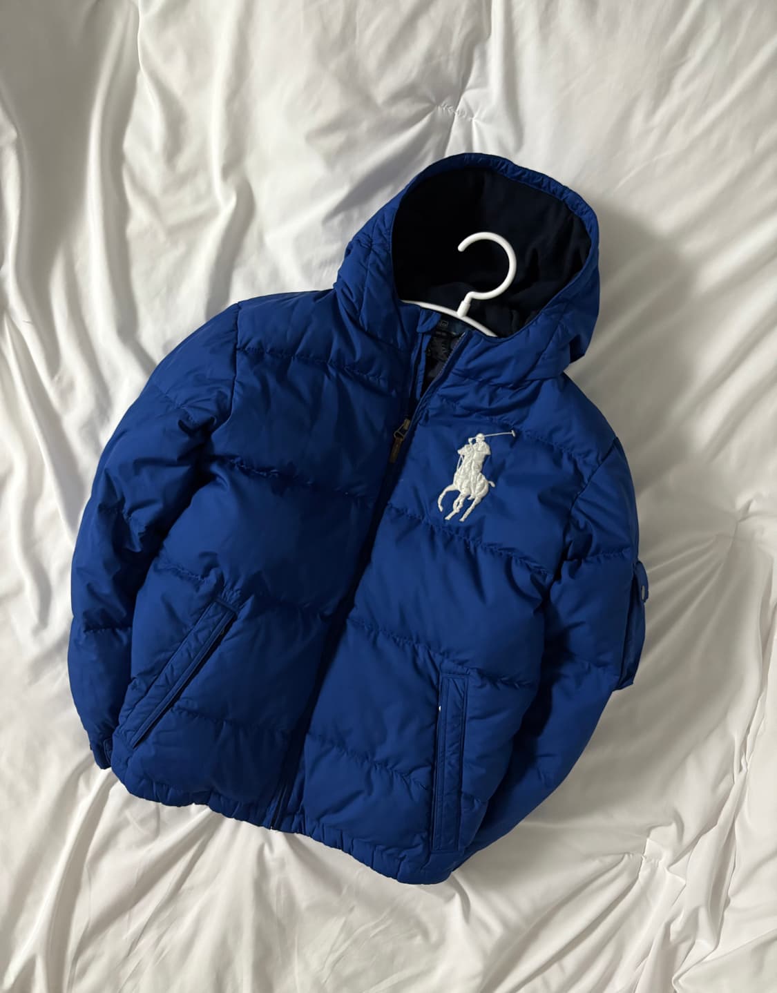 폴로 빅포니 패딩 블루 M 상품이미지2
