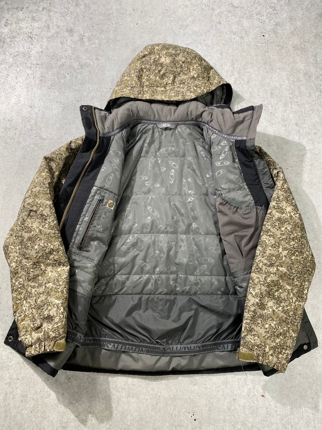 [L] Salomon 살로몬 립스탑 나일론 카모플라쥬 윈드자켓 상품이미지5