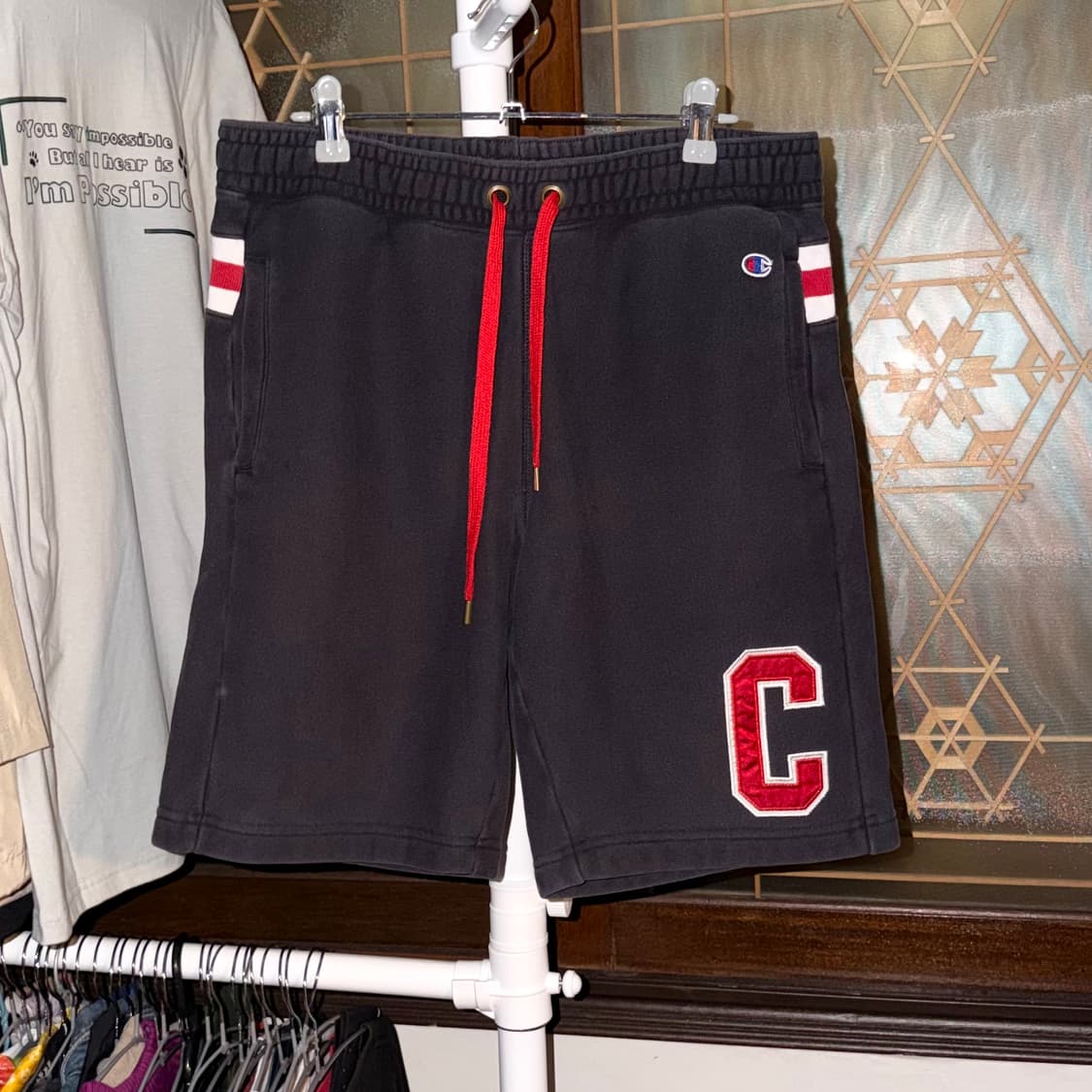 챔피온 리버스위브 빅로고 스웻 쇼츠 반바지 상품이미지1