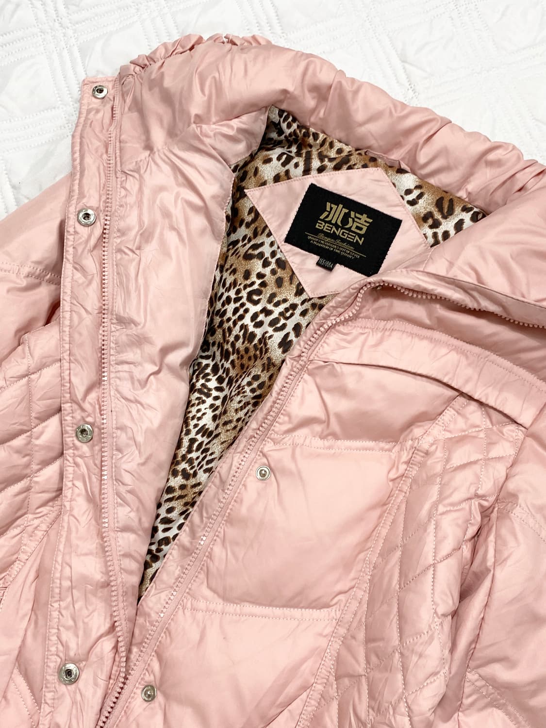 ꒰ঌ 핑크 로걀 패딩 자켓 ໒꒱ 상품이미지5