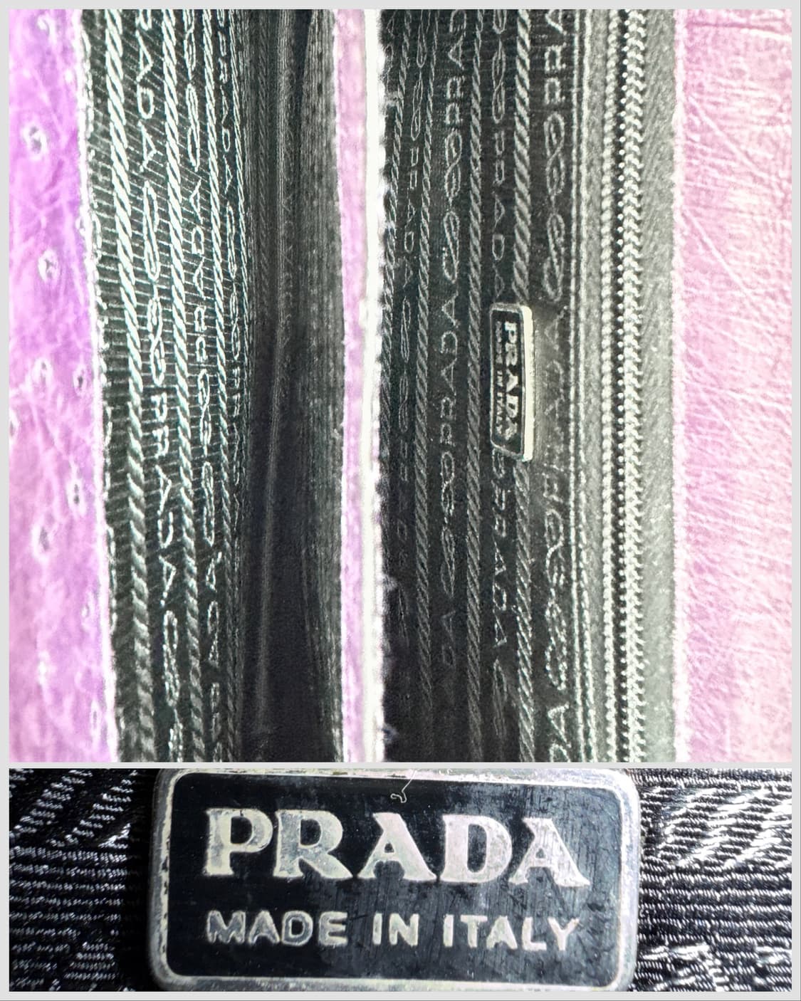 프라다 오스트리치 레더 탑 핸들 토트백 상품이미지9