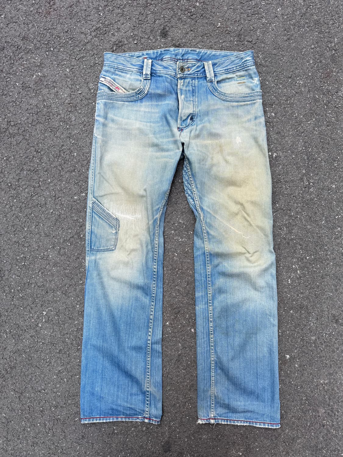 디젤 페이딩 헤비 워싱 데님팬츠  상품이미지1