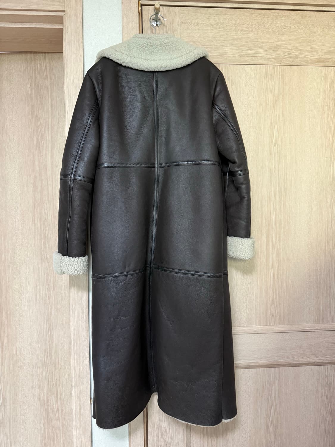 양가죽 무스탕 롱 코트 s~m 상품이미지2