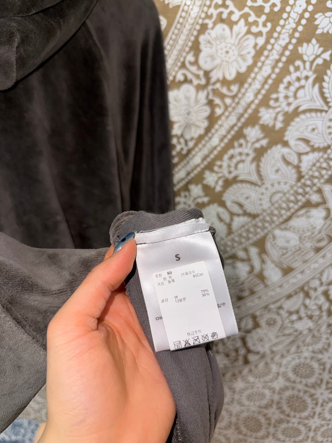 에센셜 여성 벨벳 후드티  상품이미지7