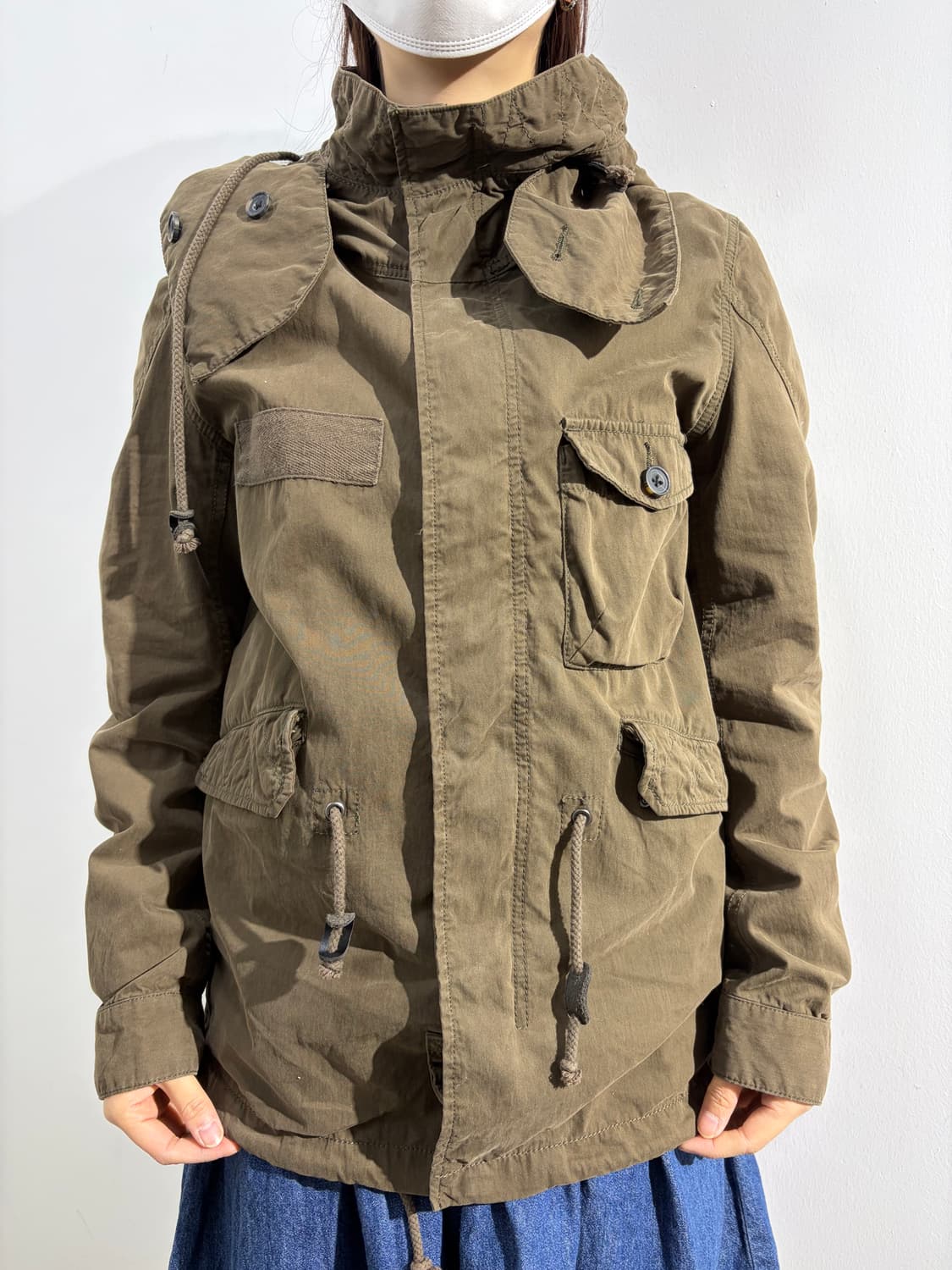 일본빈티지 하이넥 야상 자켓 상품이미지2