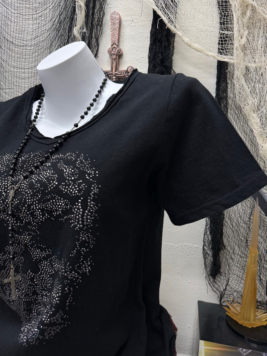 Ozz croce 00s cubic skull top 상품이미지3