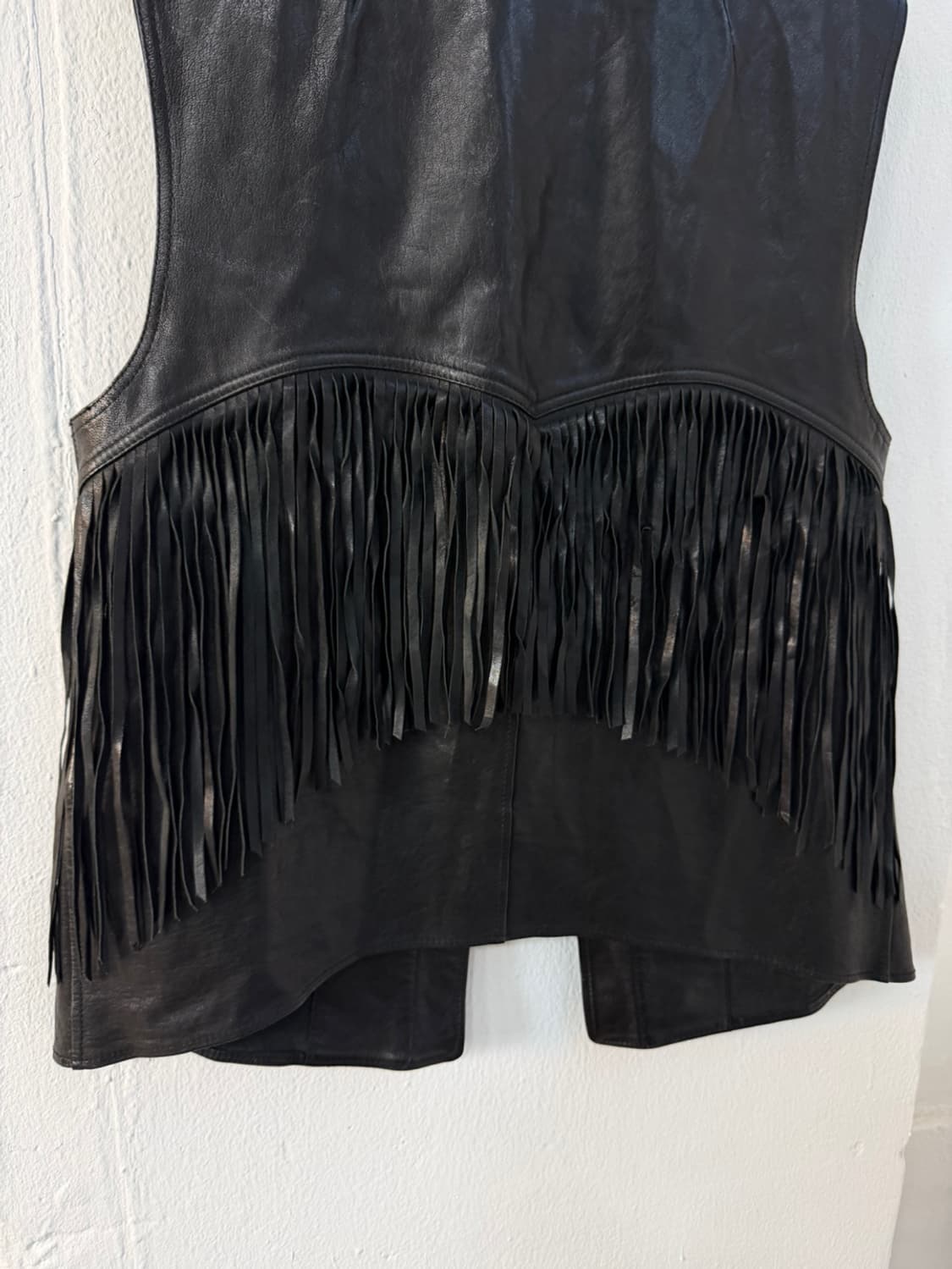 시스템 웨스턴 프린지 레더 베스트  상품이미지5