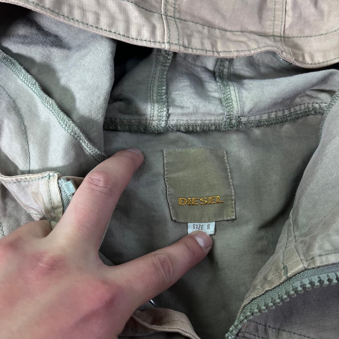 95 디젤 90s 유광 세틴 사파리자켓 상품이미지2