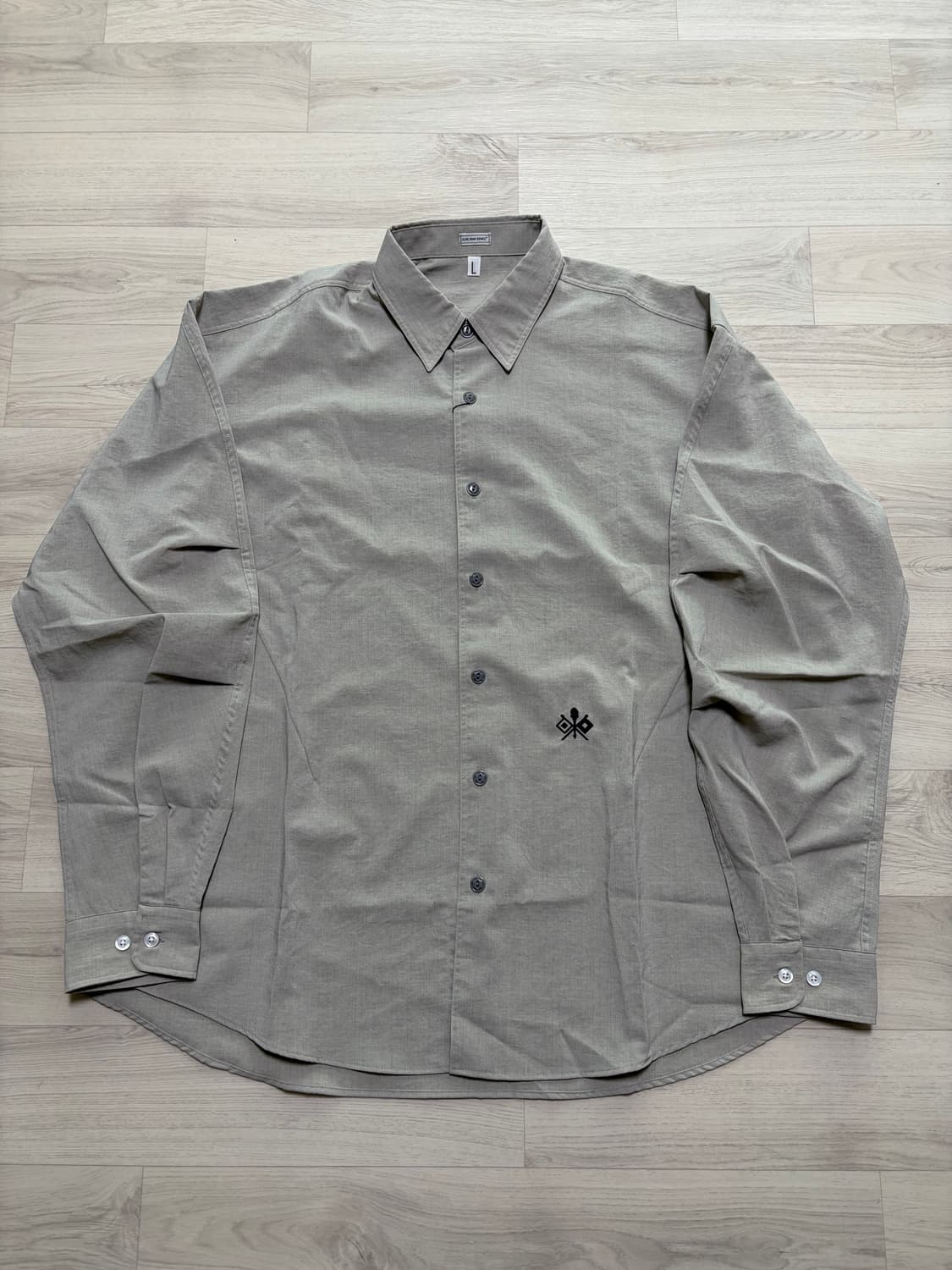 올리브드랩서비스 ODS army shirts linen L사이즈 판매 상품이미지1