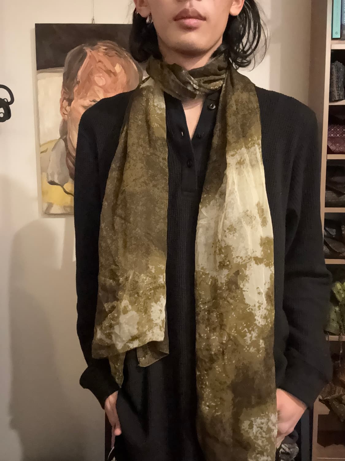 그린 카모 스카프 상품이미지3