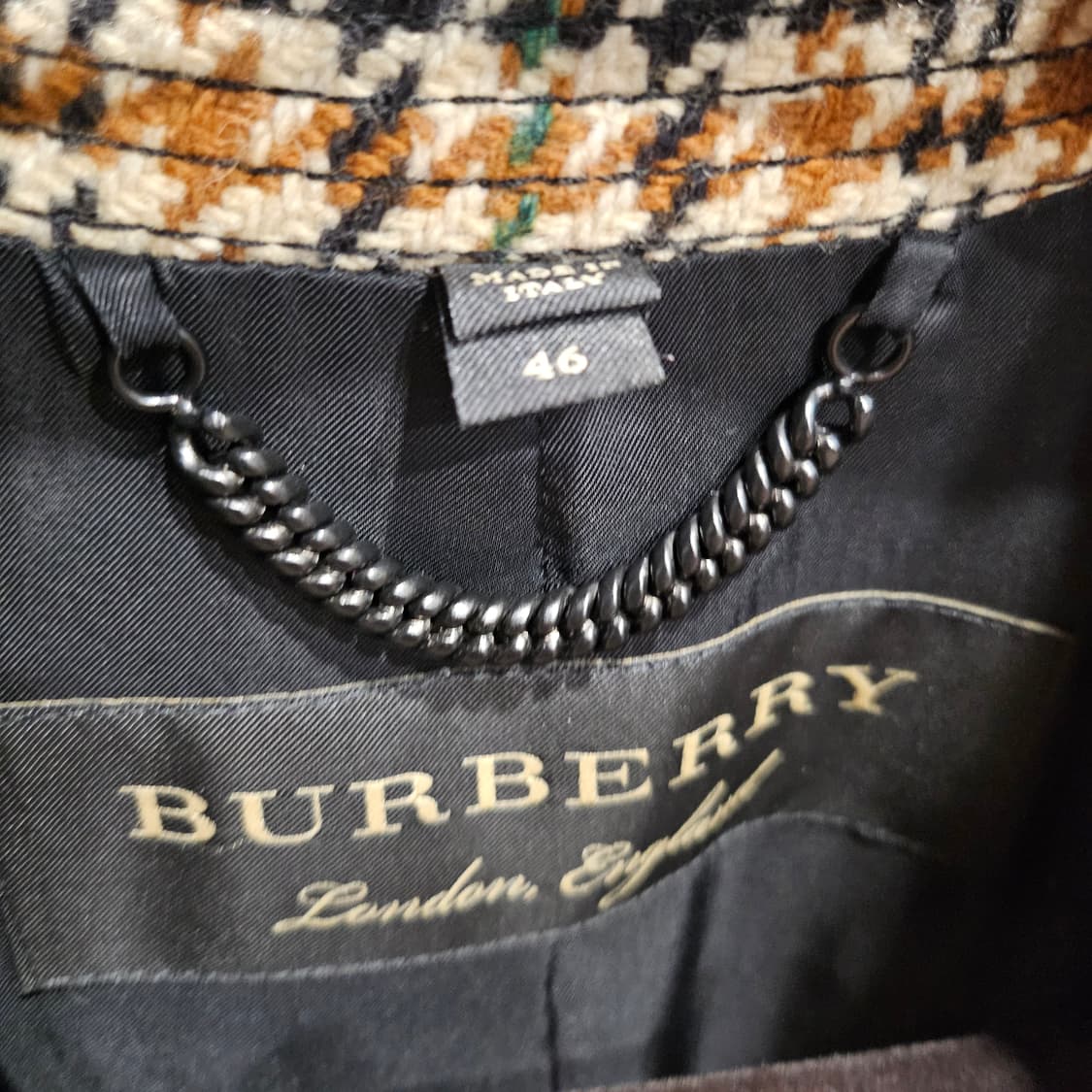 버버리 프로섬 타탄 체크 벨티드 공유 코트 상품이미지9