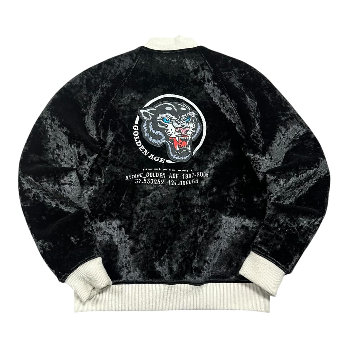 ✨ (바배) 빈티지 스카쟌 벨벳 리버시블 점퍼 자켓  상품이미지3