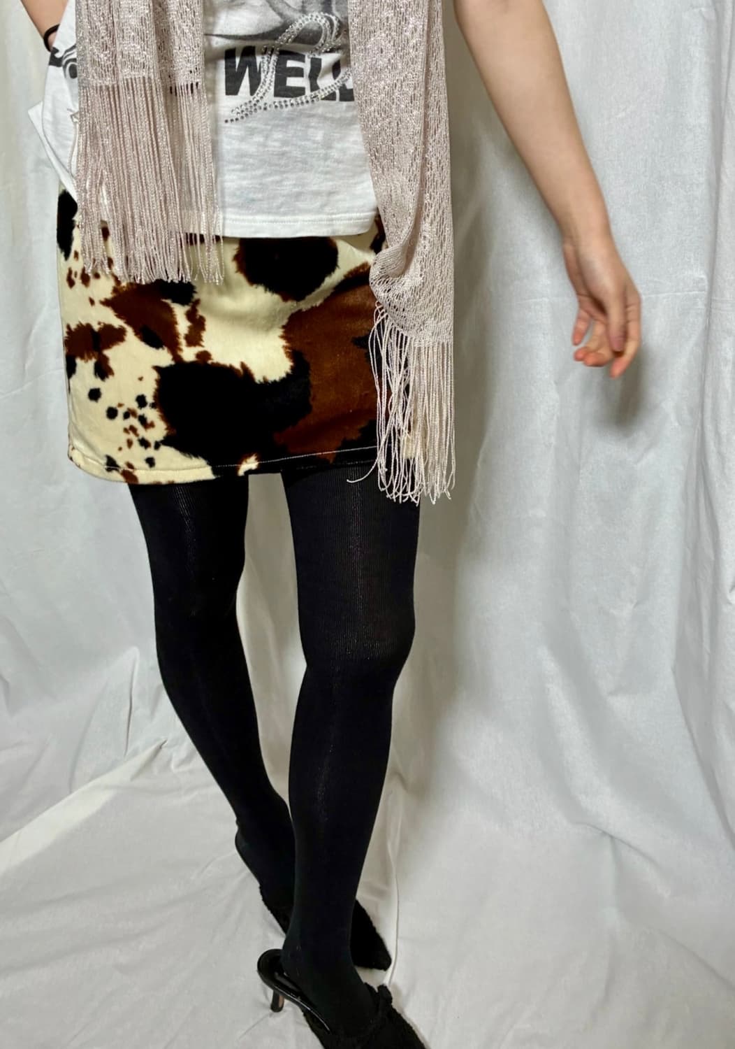 Animal-Print Mini Skirt 상품이미지2