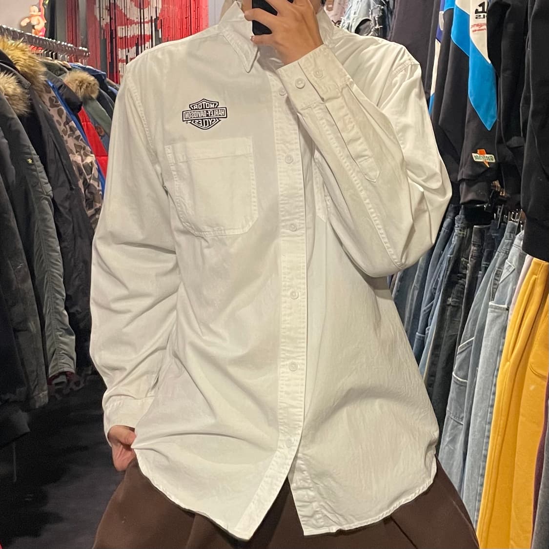 [IM] Harley Davidson 할리 데이비슨 화이트 셔츠 상품이미지2