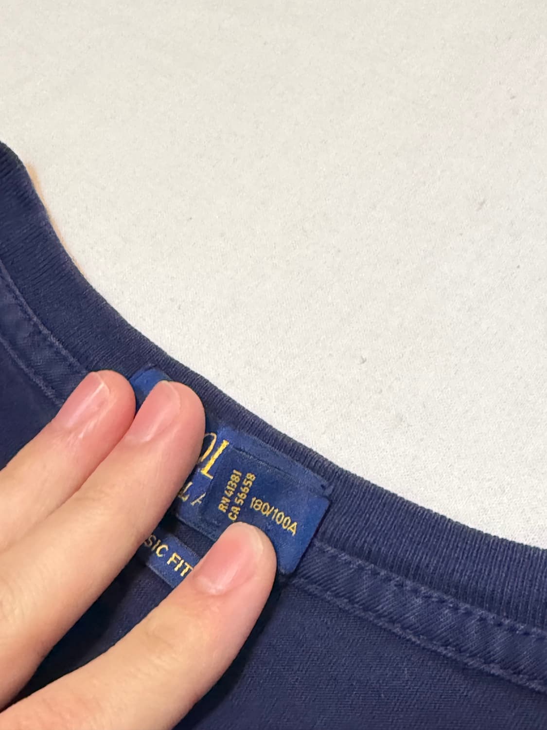 폴로 랄프로렌 CP-93 패치로고 반팔 티셔츠 네이비 상품이미지4