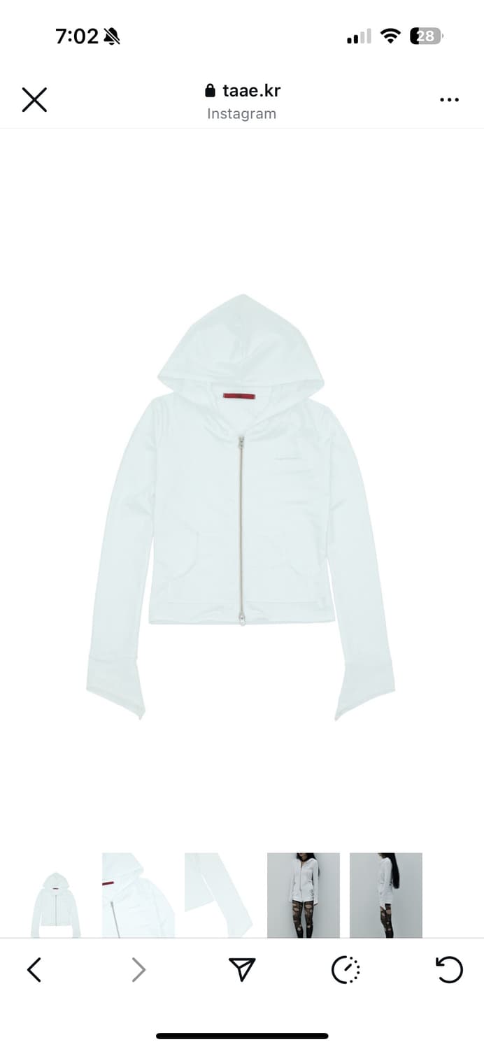 taae 태 Diagonal Cuffs Zip-up 002 후드집업 상품이미지1