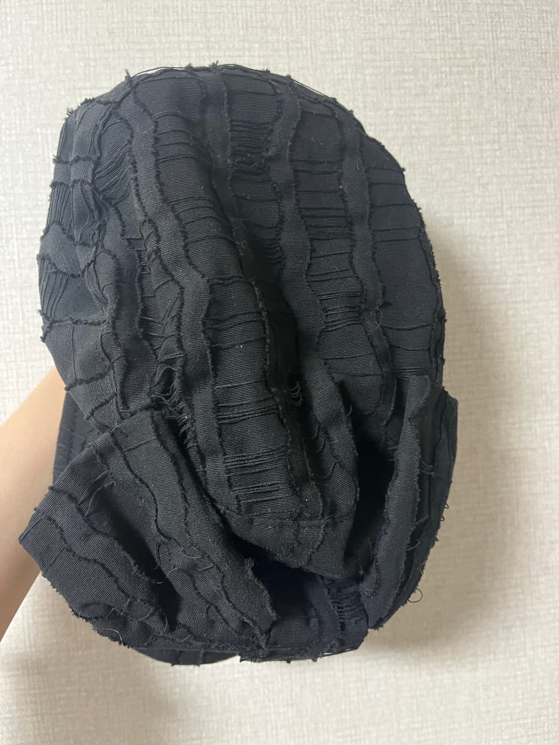 어썸니즈 벨보이 캡 리본 웨이브 블랙 상품이미지6