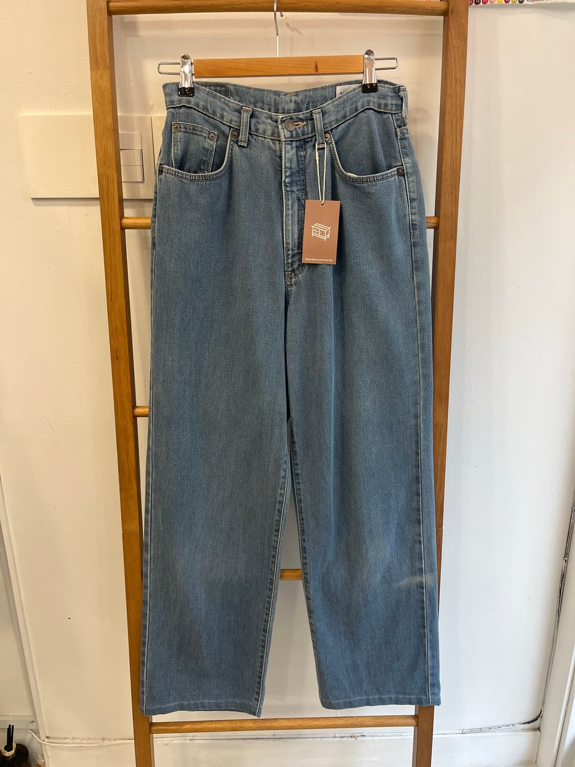 레이디 랭글러(Wrangler) 하이웨스트 와이드 데님 26 상품이미지1