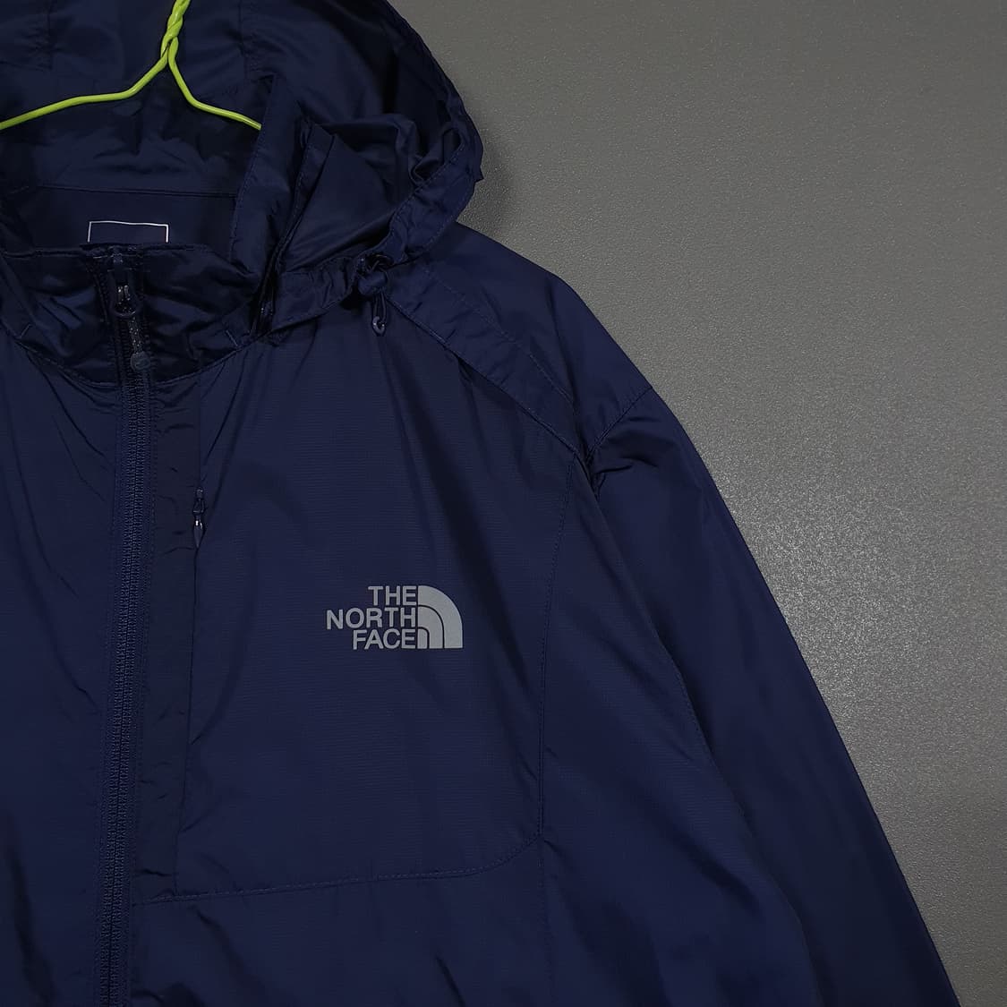 2XL) 노스페이스 플라잇 시리즈 경량 바람막이 집업 후드 자켓 네이비 상품이미지2