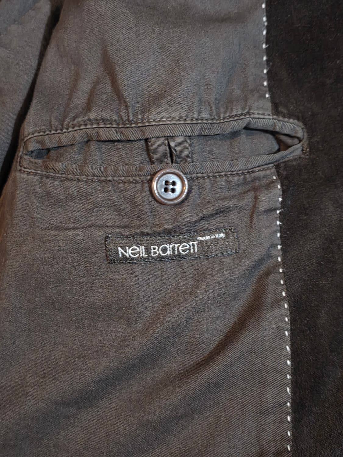 00s neil barrett velvet jacket 상품이미지5