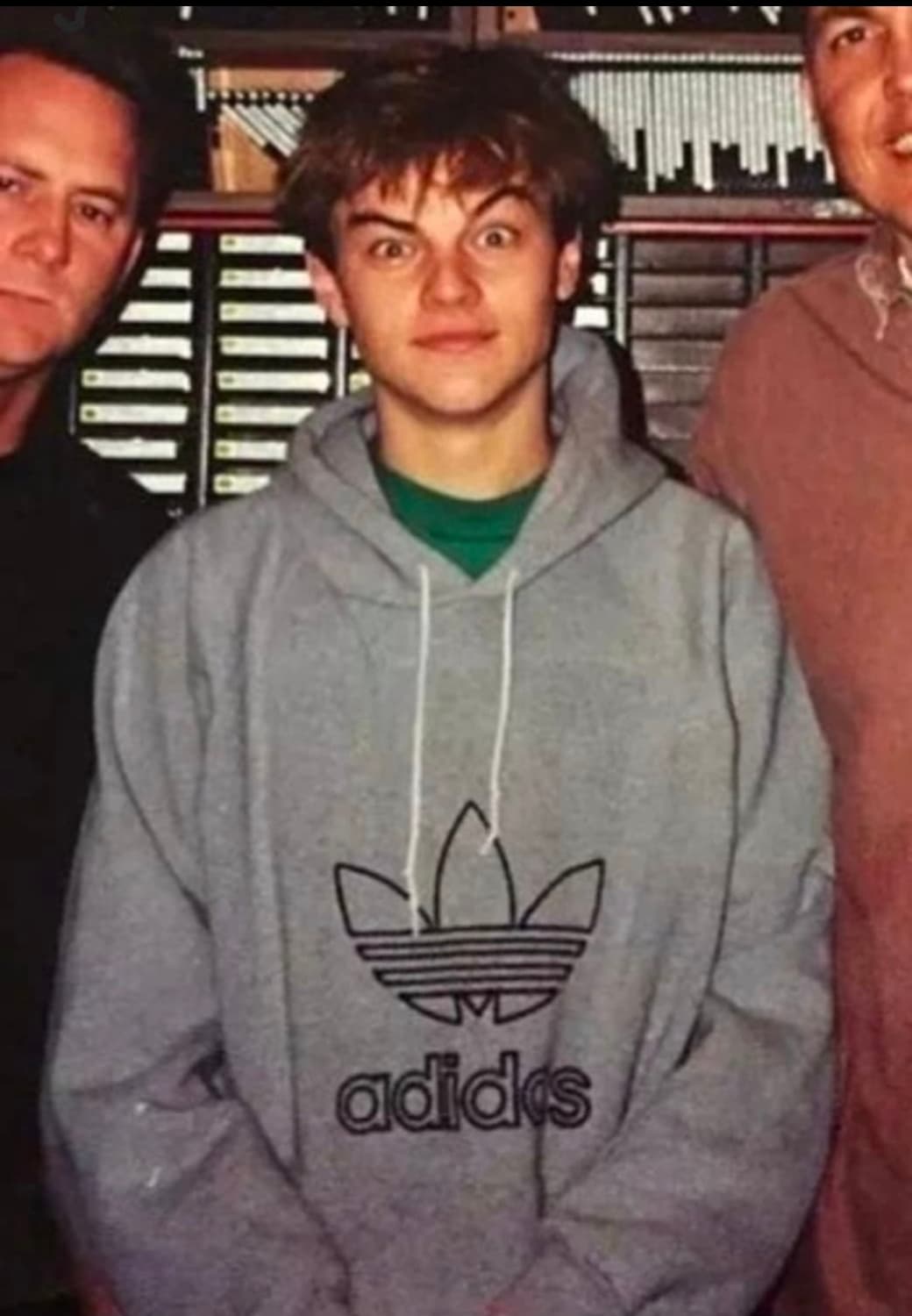 (L)90s 빈티지 아디다스 후드 그레이 USA 상품이미지1