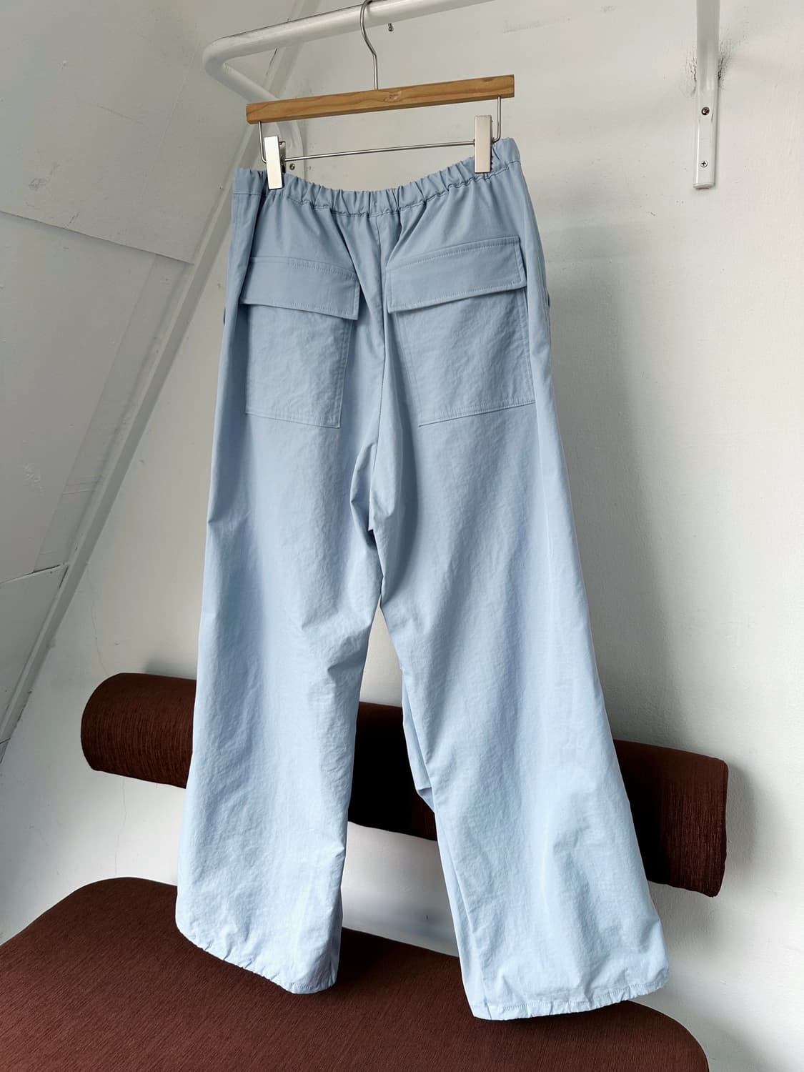High count fabric design parachute pants 상품이미지5