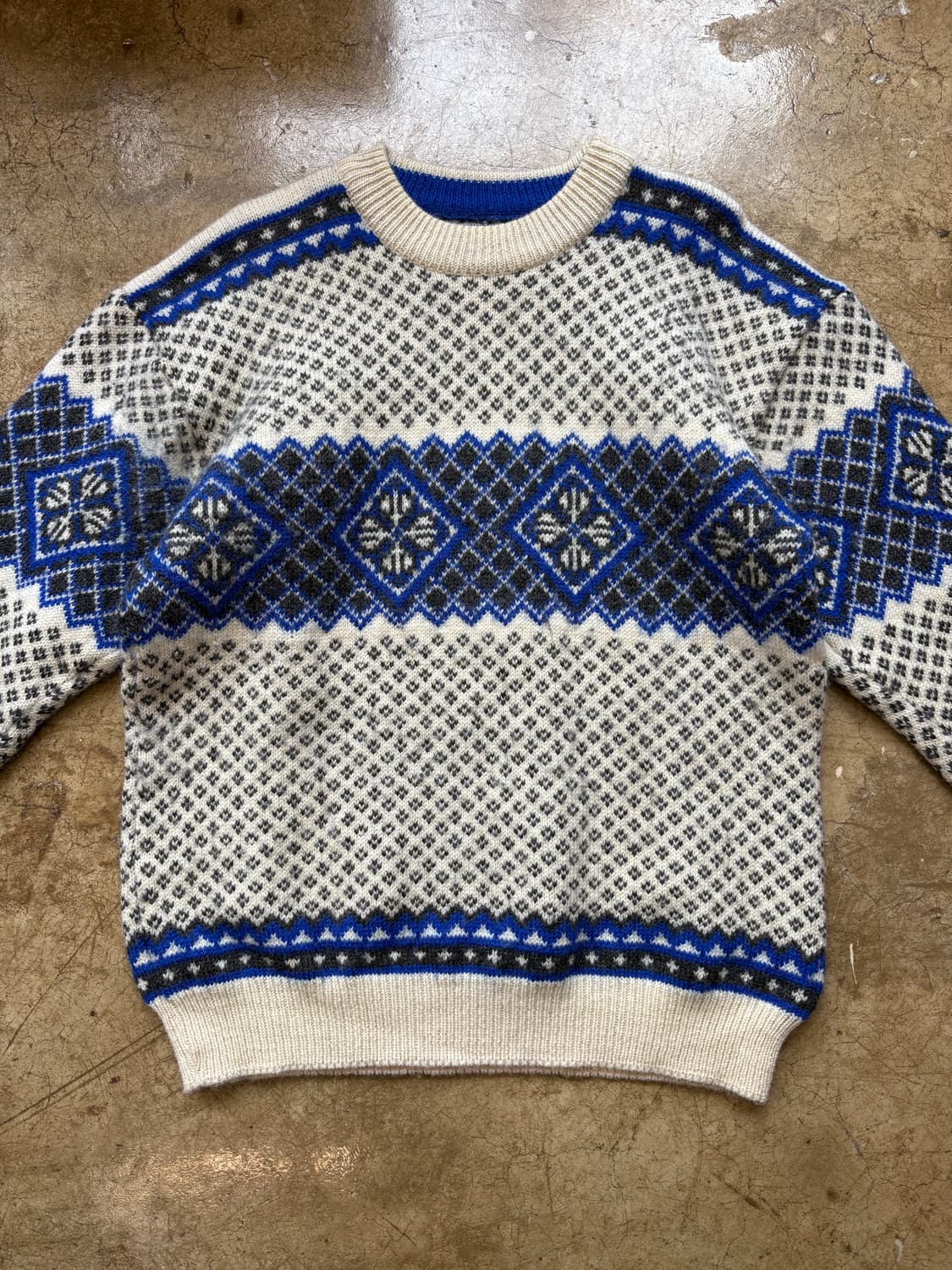 노르웨이 생산 양모 노르딕 니트 상품이미지2