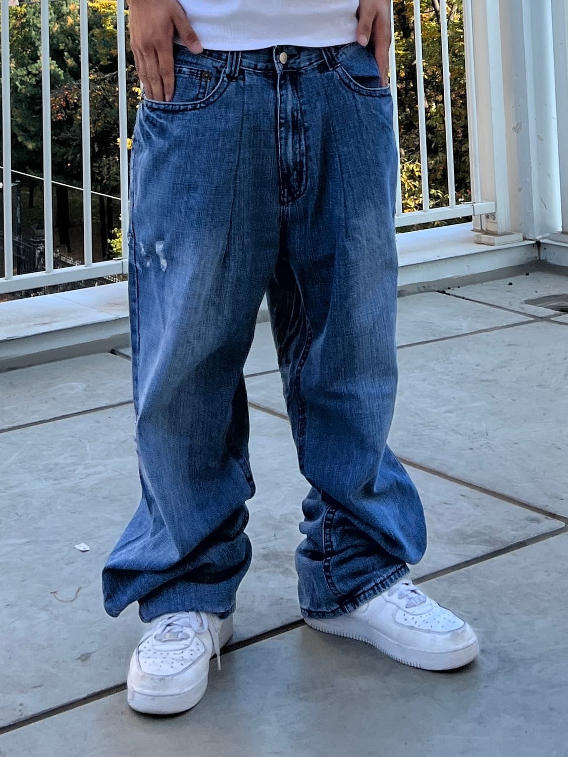 빈티지 자수 힙합팬츠 상품이미지4