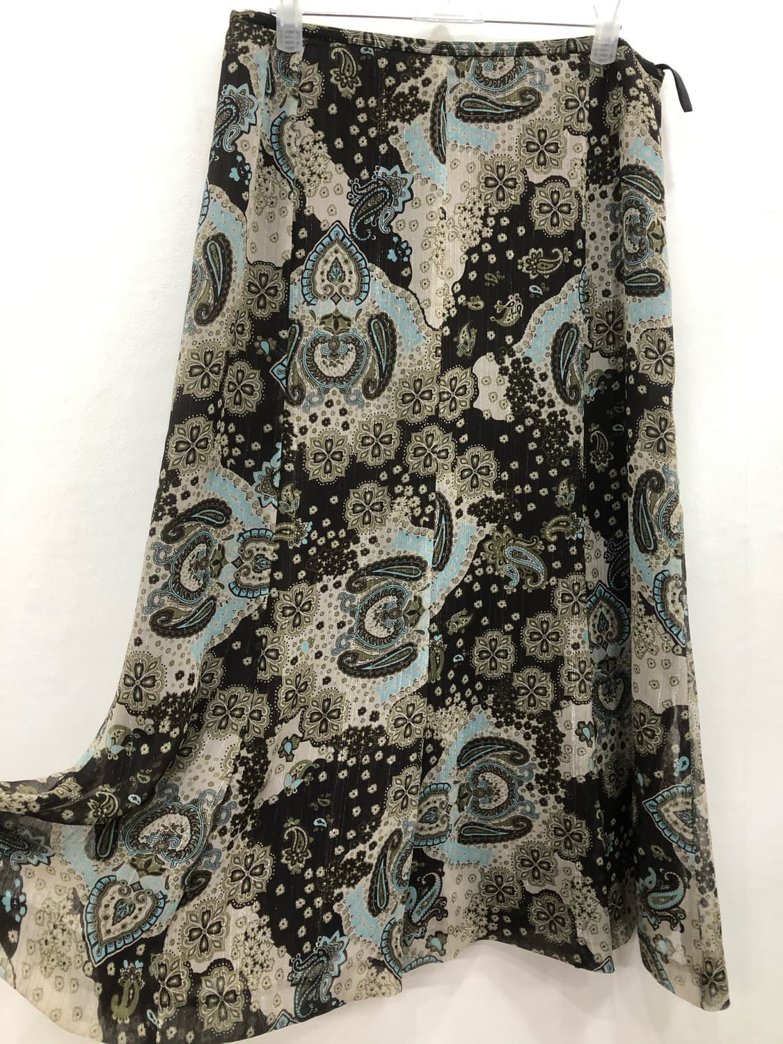 mint choco glitter pretzely pattern 롱스커트 상품이미지3