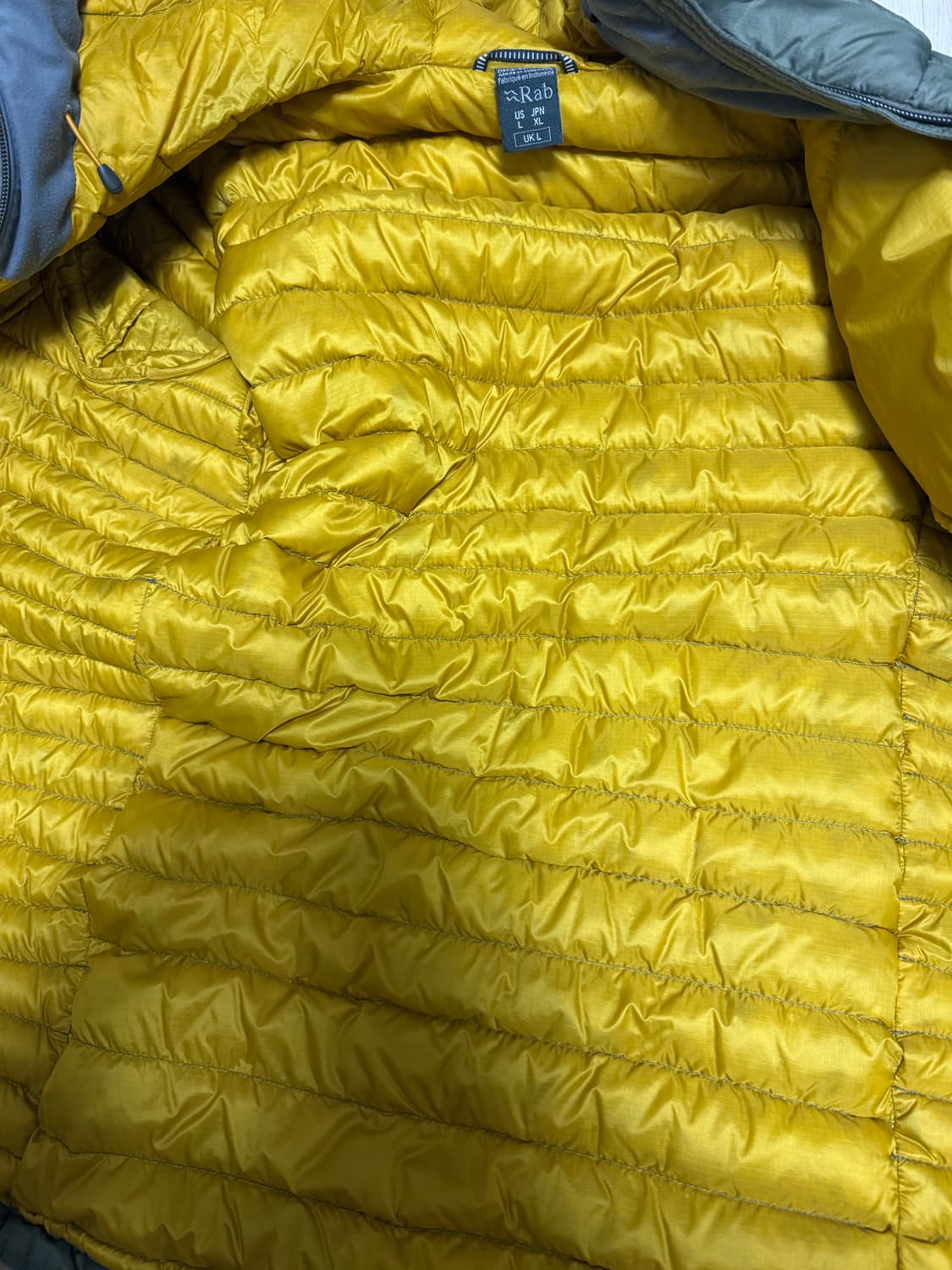 [US L] 랩 마이크로라이트 알파인 경량패딩 라이트카키 상품이미지5