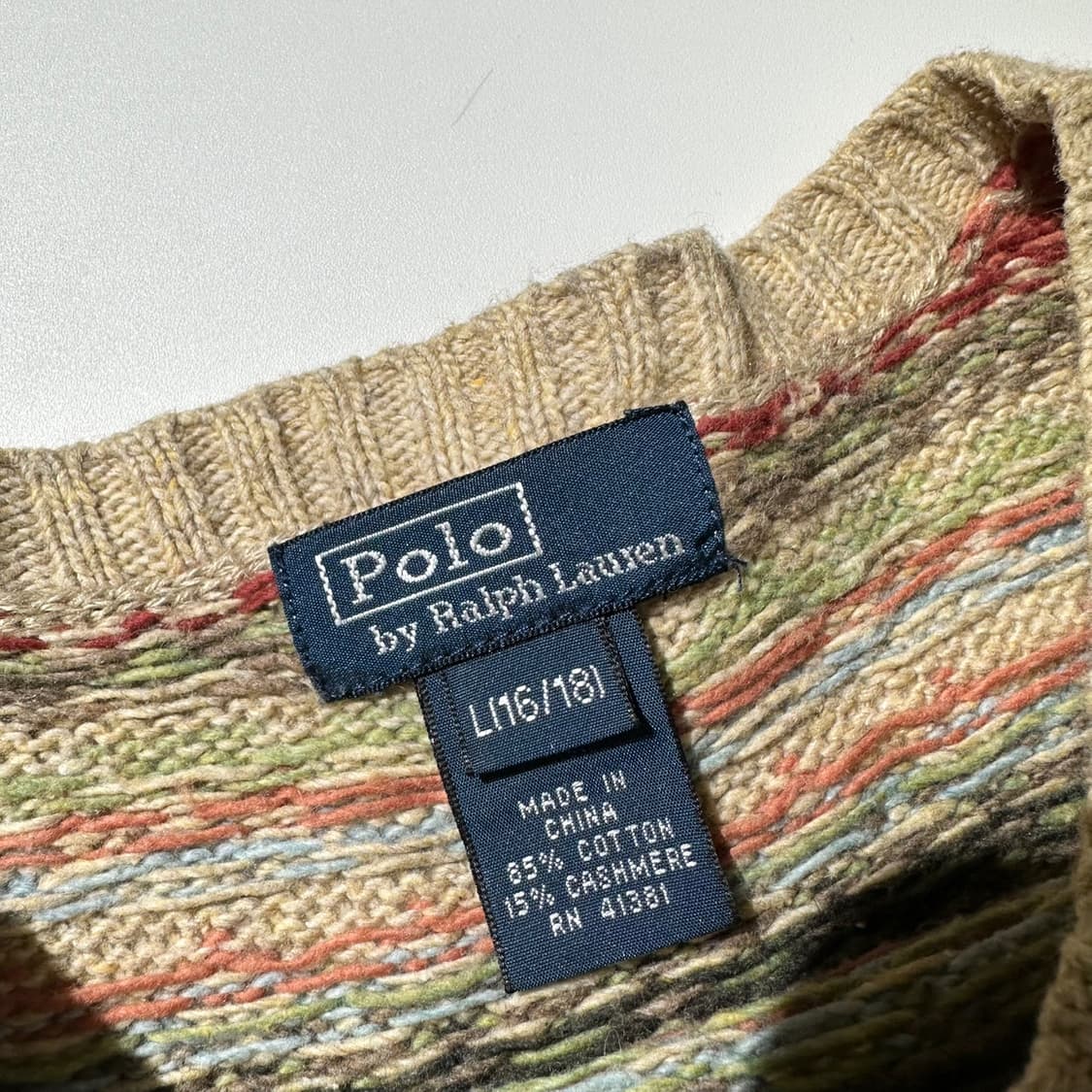 폴로 랄프로렌 페어아일 패턴 라운드 니트 상품이미지4