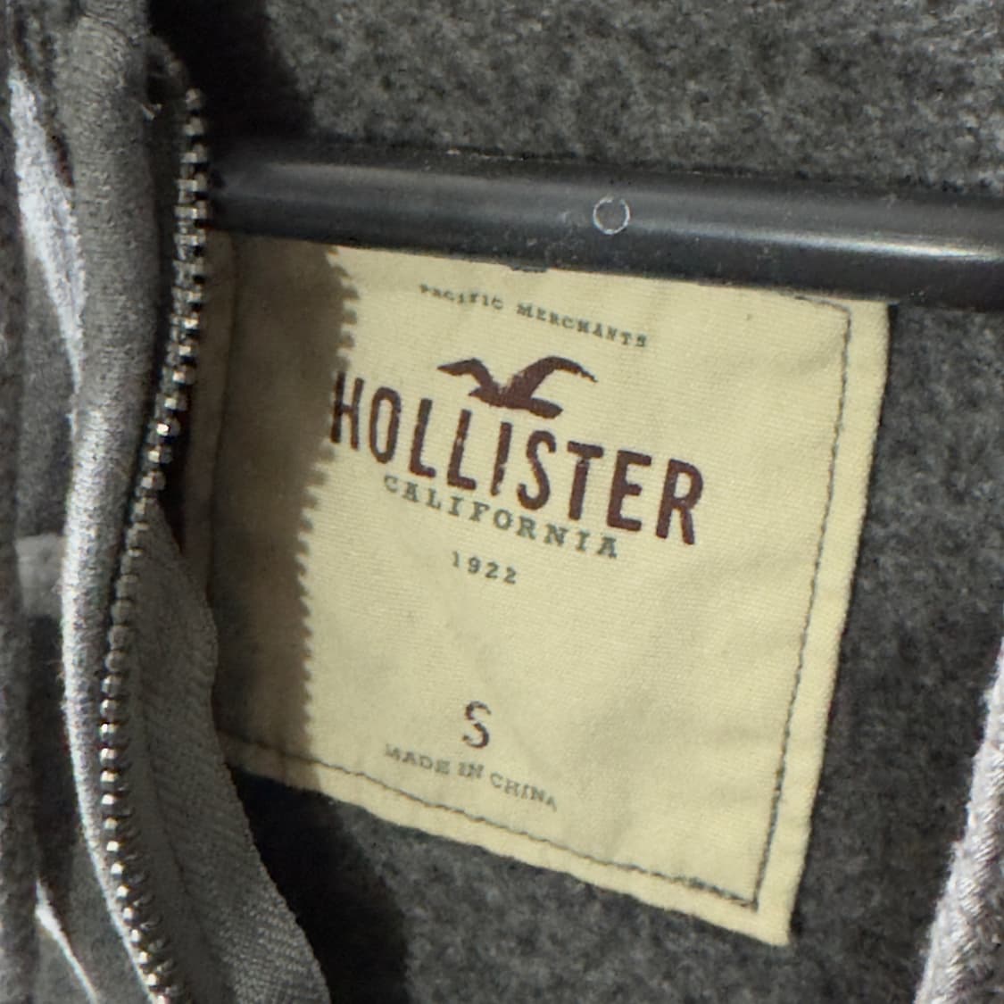 (S) 홀리스터 그레이 후드집업  상품이미지5