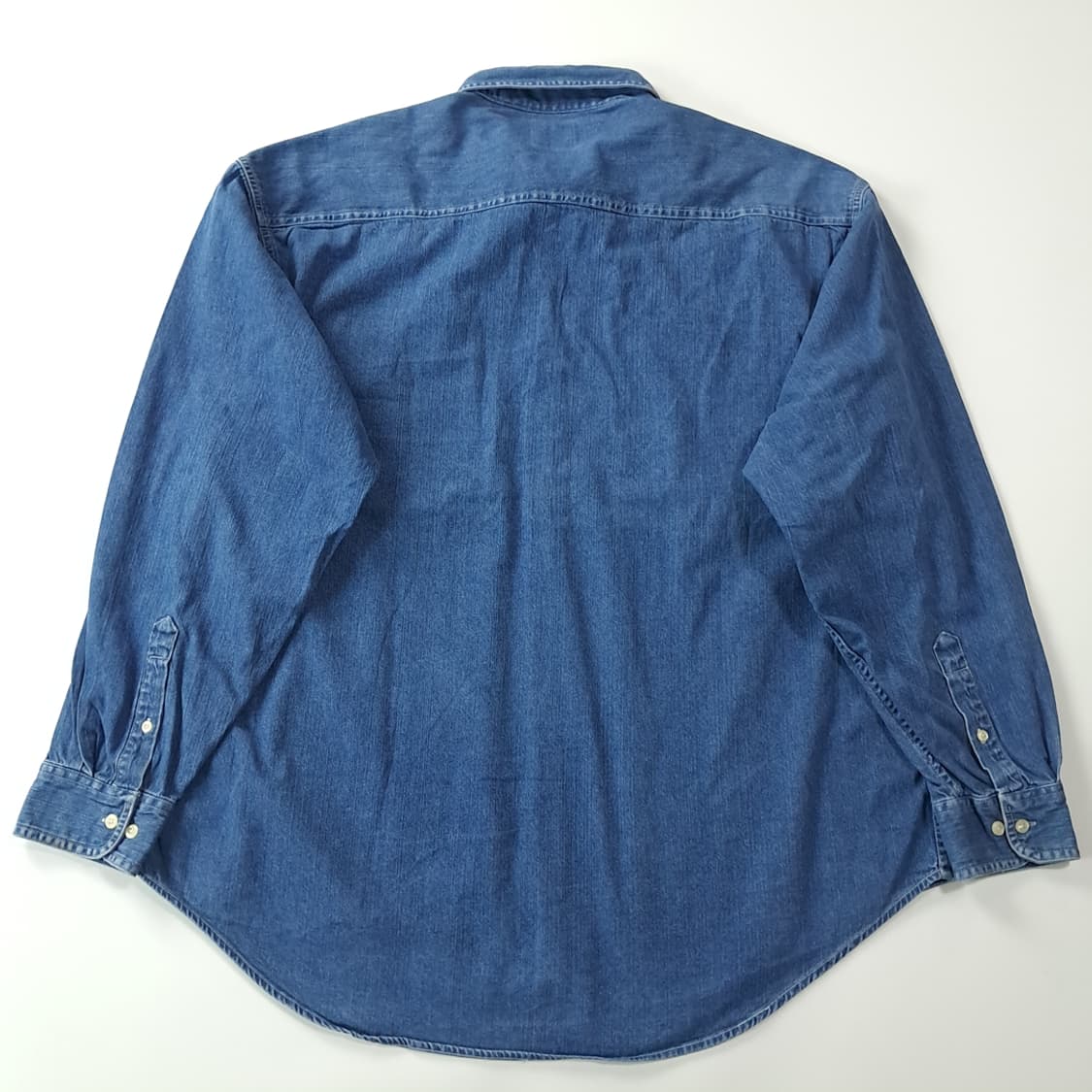 CK376 XL 갭 90s 워싱 중청 데님 셔츠 남방 상품이미지5