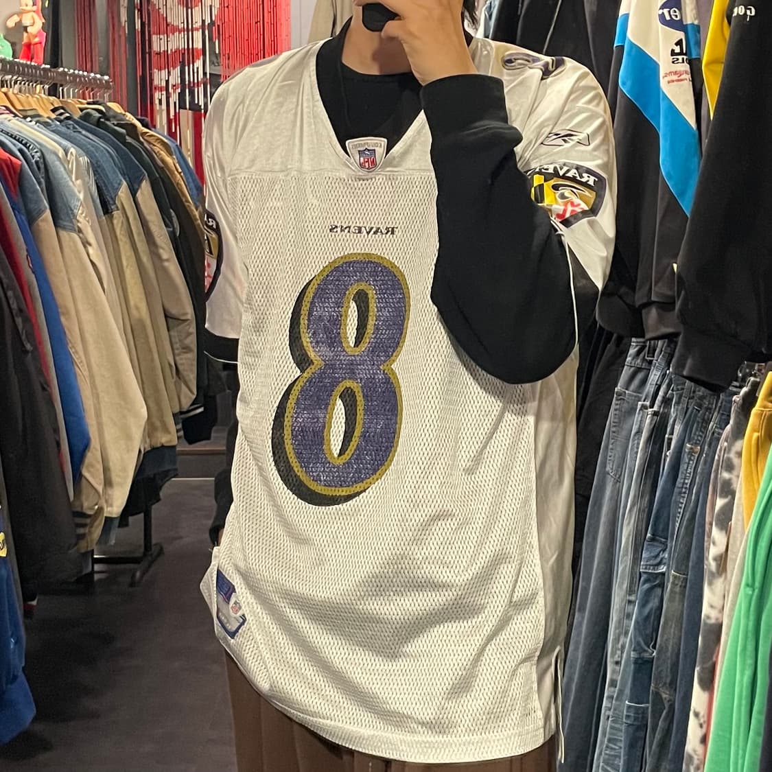 [IM]NFL X Reebok RAVENS 화이트 BOLLER No.8 상품이미지4