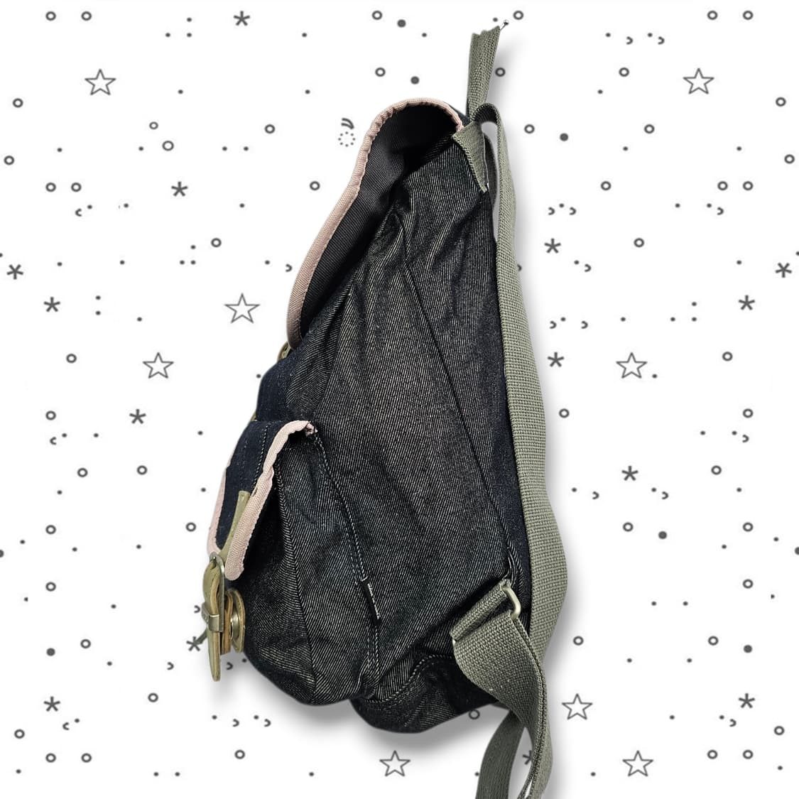 Ground 그라운드 빈티지 데님 미니 백팩 상품이미지3