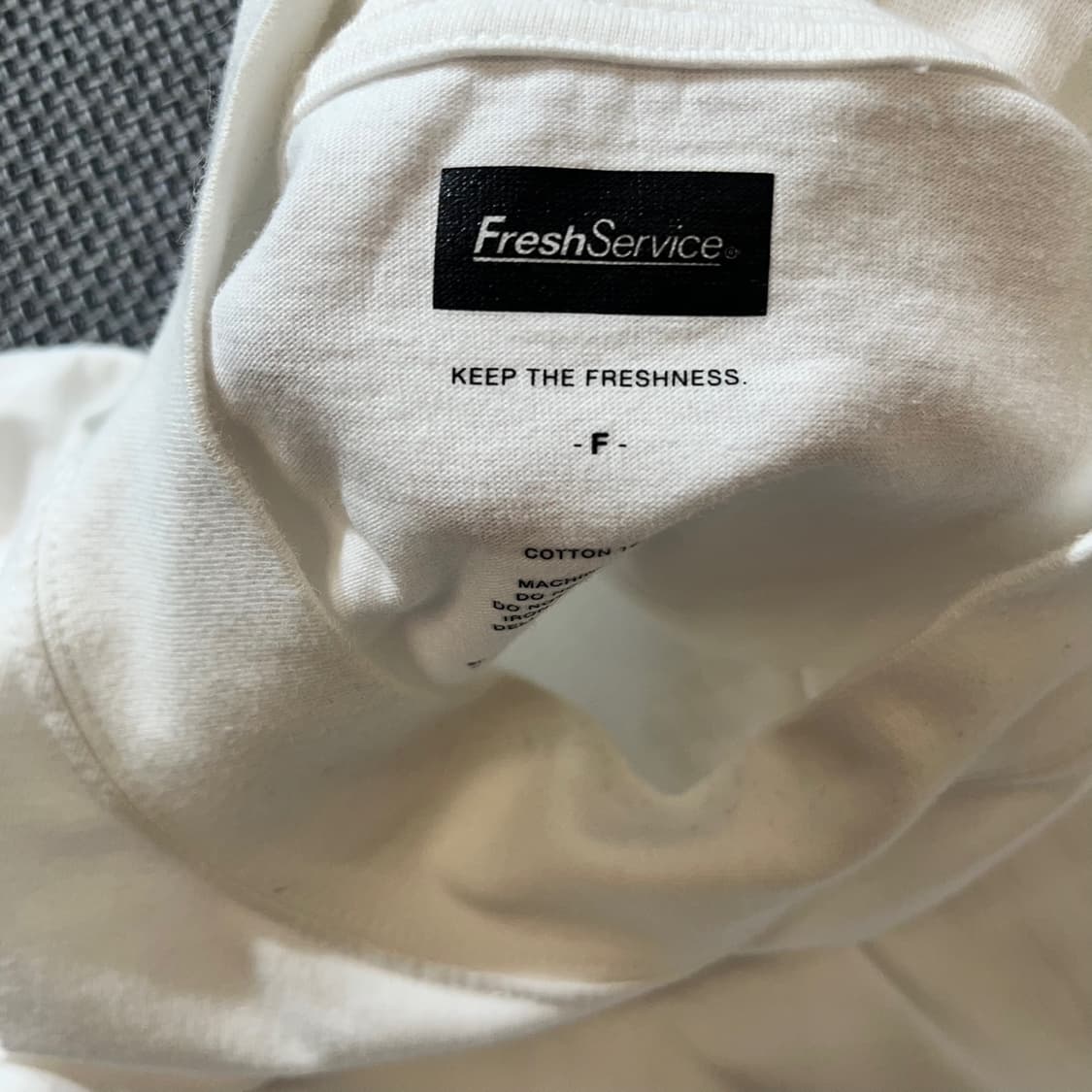 Freshservice 모크넥 릴렉스드 롱슬리브 화이트(Free) 상품이미지6